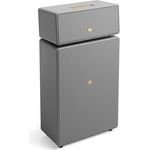 Audio Pro Drumfire II - Kraftvoller WiFi Multiroom Speaker - Kabellos mit Bluetooth –Tragbarer Lautsprecher mit AirPlay2, Google Cast, Spotify Connect - Grau