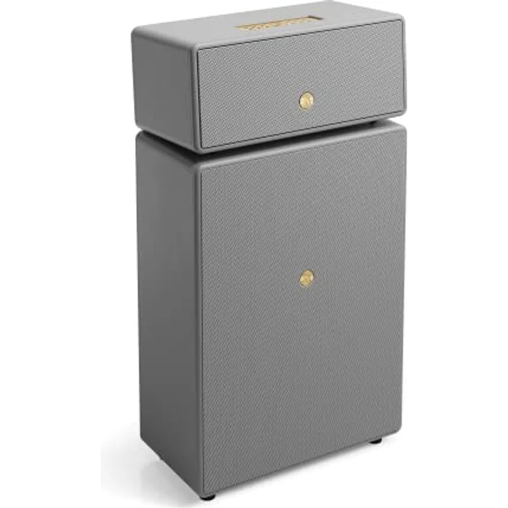 Audio Pro Drumfire II - Kraftvoller WiFi Multiroom Speaker - Kabellos mit Bluetooth –Tragbarer Lautsprecher mit AirPlay2, Google Cast, Spotify Connect - Grau – Bild 1