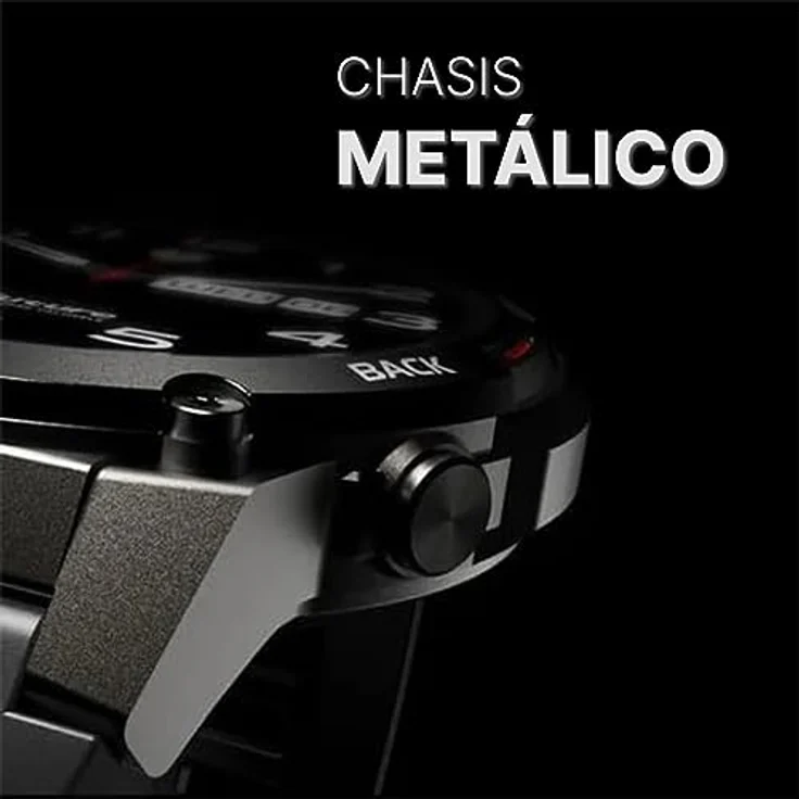 Hifuture GoMix2 Smartwatch : Herren Und Damen, 1.43 In AMOLED Display, IP68 Wasserdicht, Handgelenk Pulsuhr, Schrittzähler, 12 Tage Lange Batterie, Sportuhr Smart für Android Und iOS - Schwarz (Grau) – Bild 4