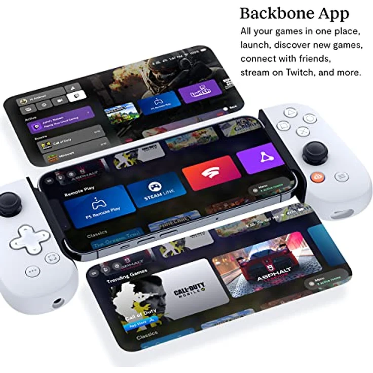 BACKBONE One Mobiler Gaming-Controller für das iPhone (Lightning) - PlayStation Edition - Verwandle dein iPhone in eine Spielkonsole - Spiele Xbox, PlayStation, Call of Duty, Roblox, Minecraft & mehr – Bild 4