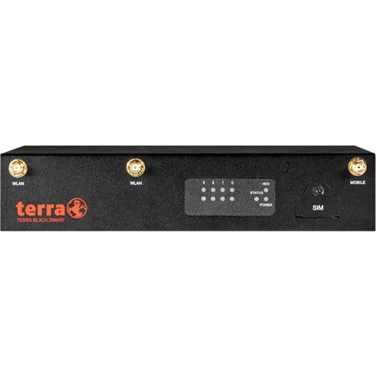 Securepoint TERRA FIREWALL BLACK DWARF PRO G5, UTM-Firewall mit 1,5 GBit/s Durchsatz, schwarz, inklusive Securepoint Infinity-Lizenz (36 Monate)