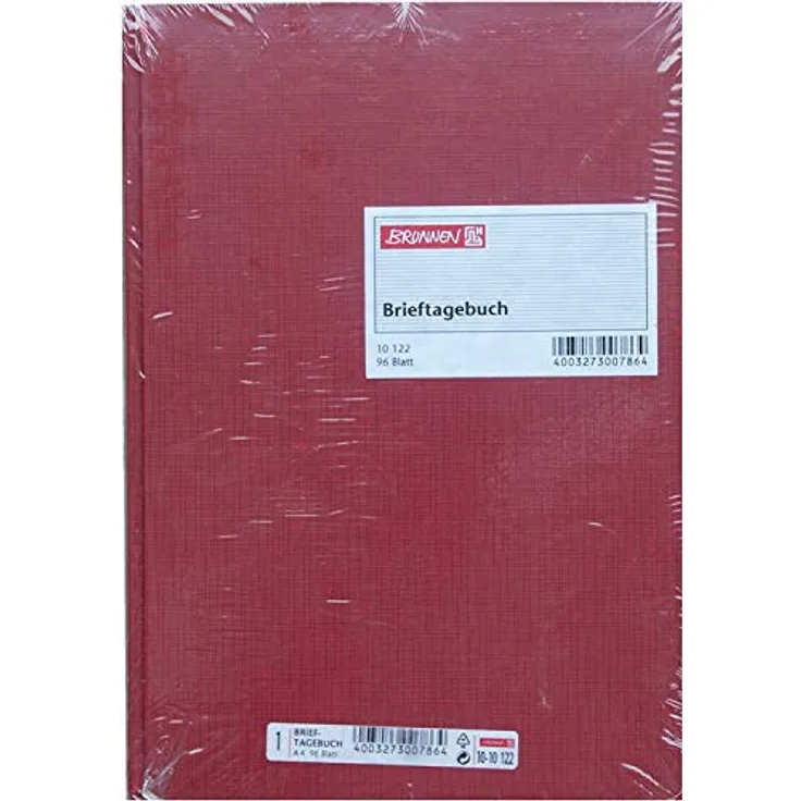 König & Ebhardt Formularblock Brieftagebuch A4, 96 Blatt, Fadenheftung, Deckenband hellblau