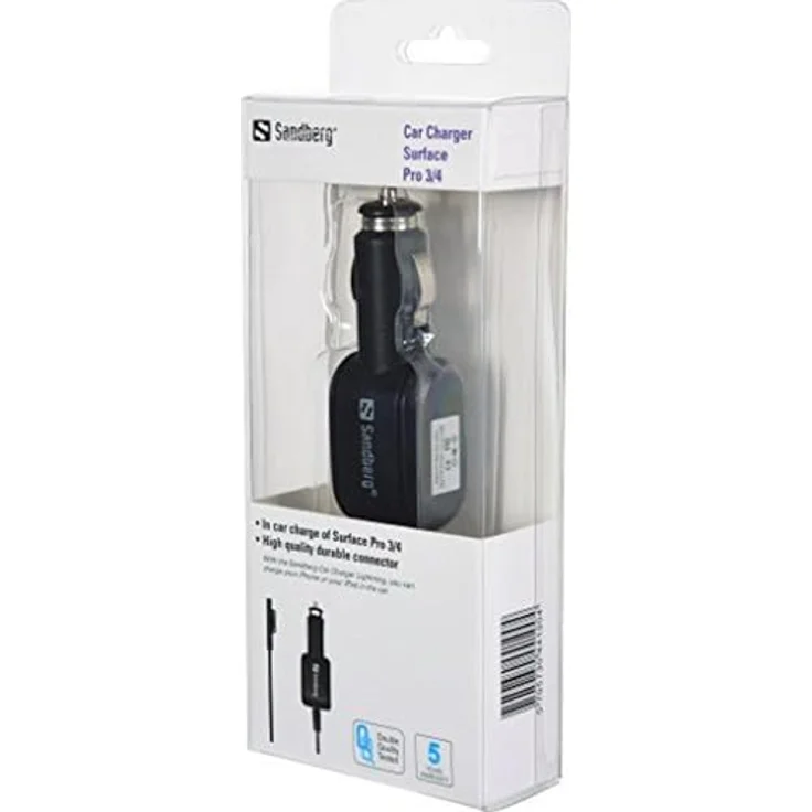 Sandberg Auto-Netzteil, 2.58 A für Microsoft Surface Pro 3, geeignet für 12-24 V Autoanschluss – Bild 3