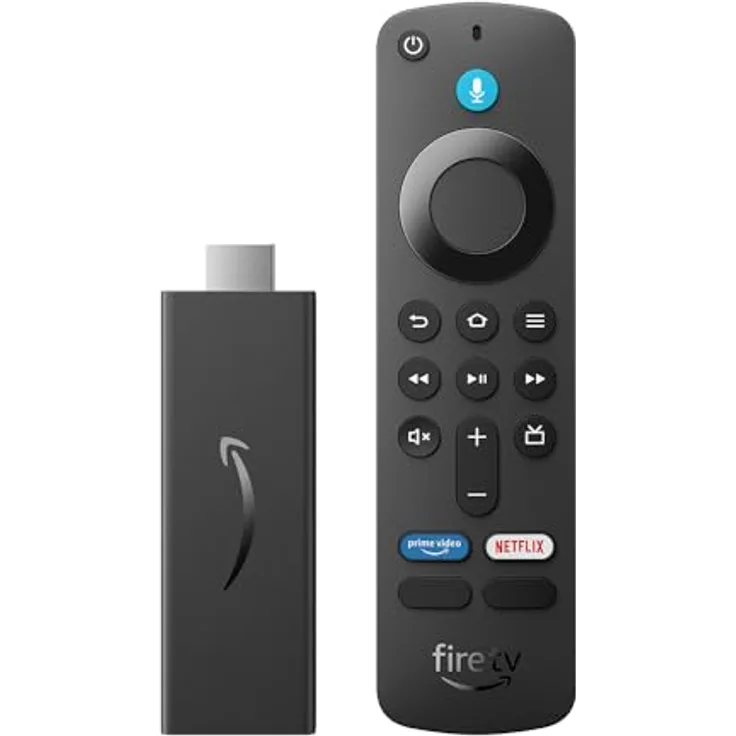 Amazon Fire TV Stick HD (3. Generation) 2024, Free- und Live-TV, Alexa-Sprachfernbedienung, Smart-Home-Steuerung, HD-Streaming