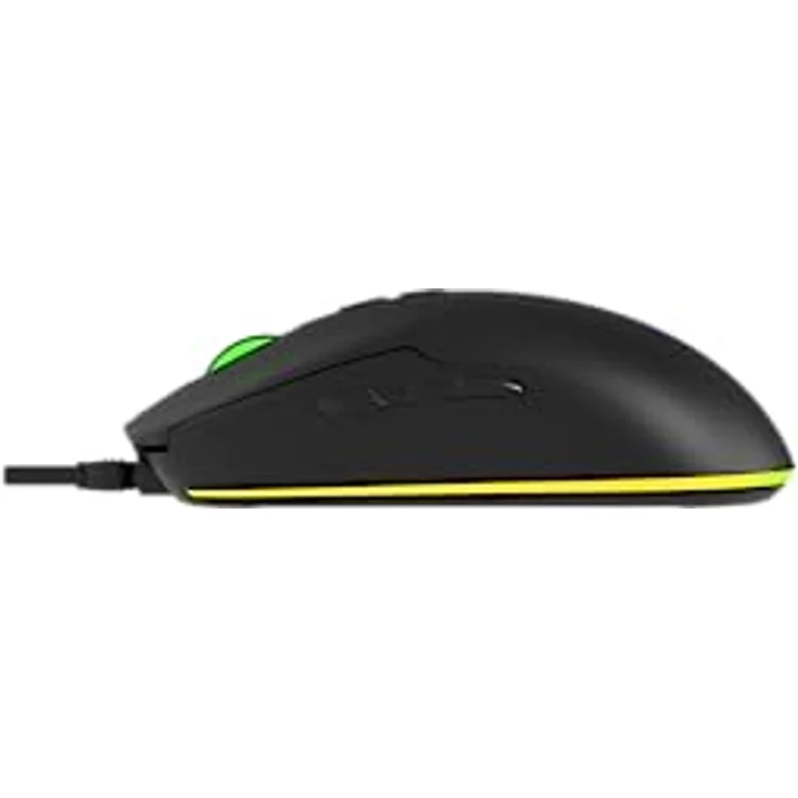SPEEDLINK TAUROX Gaming Mouse – Gaming Maus mit Kabel, mehrfarbige LED-Beleuchtung, USB-Anschluss, 5 Tasten PC-Maus kabelgebunden, Zwei DPI-Schalter bis 7.200 DPI, ummanteltes Kabel, schwarz – Bild 5