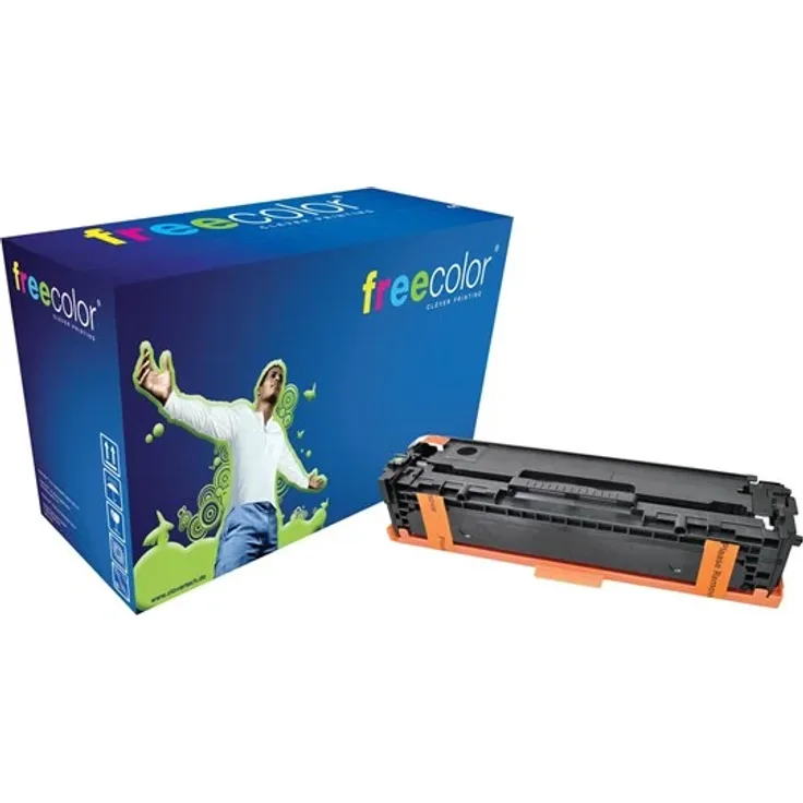 Clover FREECOLOR - 1525K-FRC, Schwarz Tonerpatrone kompatibel für HP Color LaserJet Pro CP1525n, CP1525nw, CM1415fn, CM1415fnw