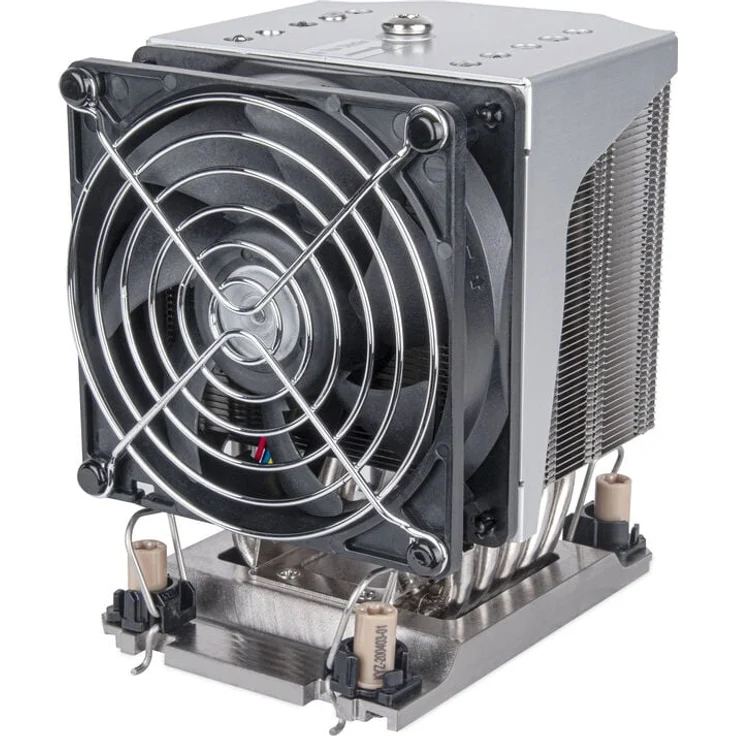 Silverstone SST-XE04-4189B CPU-Kühler, Leistungsfähiger Server Prozessorlüfter mit 5 Heatpipes, 270 W TDP – Bild 1