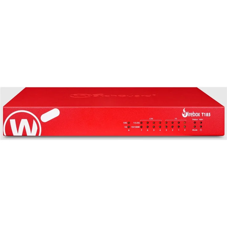 WATCHGUARD Firebox T185, Netzwerkschrank mit 8 Anschlüssen, 2.5GbE und 10GbE