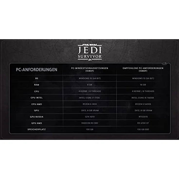 Star Wars Jedi Survivor | PCWin | VideoGame | Code in der Box | Deutsch – Bild 2