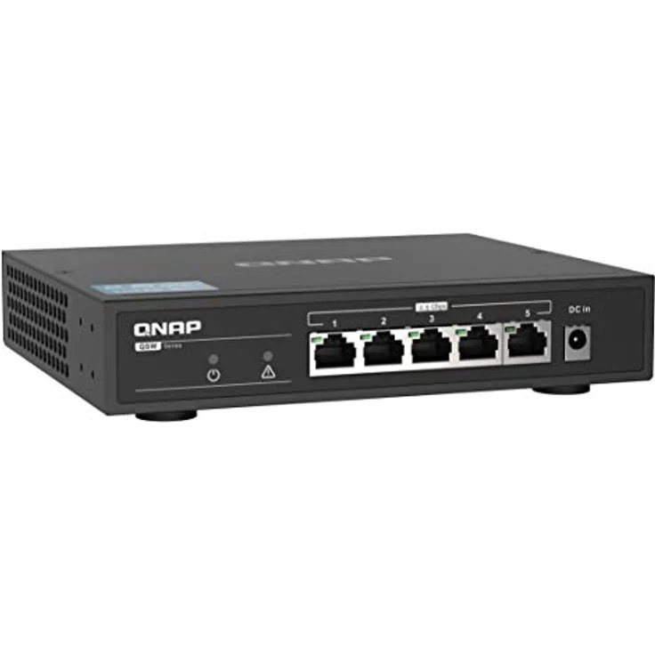 Qnap QSW-1105-5T 5 Port 2,5 Gbps Auto Negotiation (2,5 G-1 G-100 M), Unmanaged Switch – Bild 3