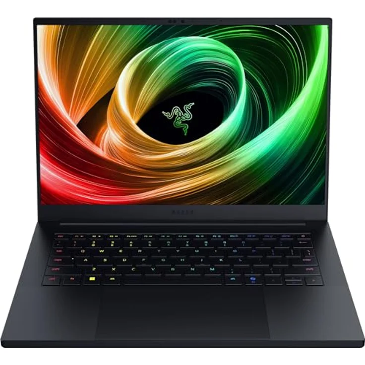 Razer Blade 14 (2025), 14 Zoll Gaming-Laptop mit NVIDIA RTX 5070, AMD Ryzen AI 9 365, 3K 120Hz OLED Display, 64 GB LPDDR5X 8000 MHz, 2 TB SSD, QWERTZ DE-Layout | Schwarz – Bild 1