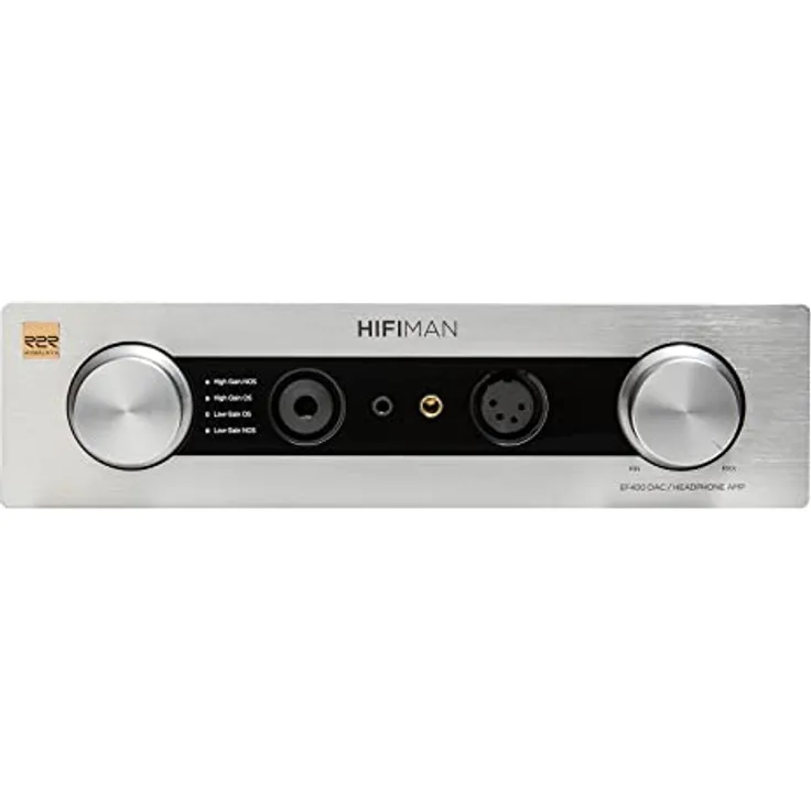 HIFIMAN EF400 Desktop Balanced Headphone DAC& Amplifier with Himalaya R2R DAC, 3.5/4.4/6.35mm Output for Home Audio, Silver