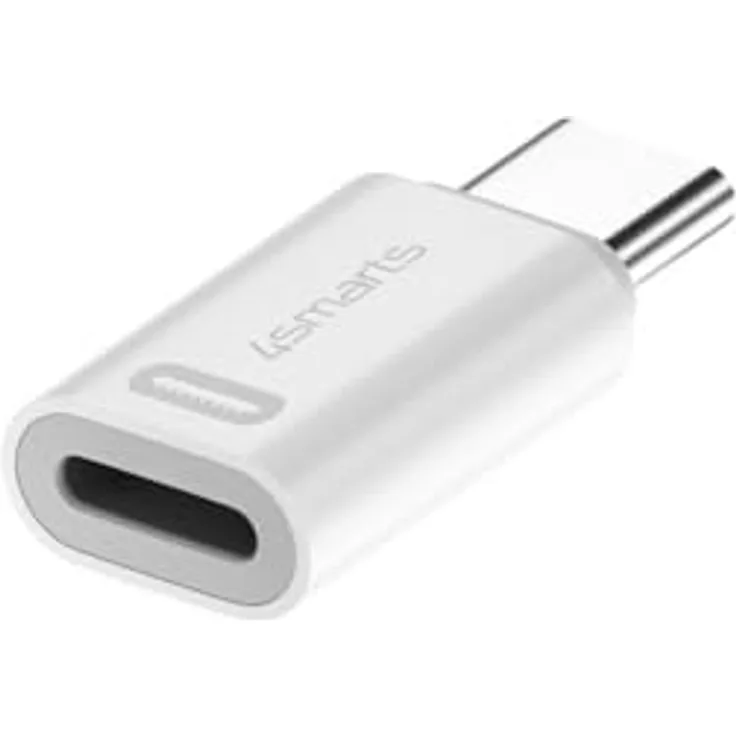4smarts Adapter Lightning auf USB-C PD 27W, 2er Set für iPhone und iPad, schnelle Datenübertragung bis 480 Mbps