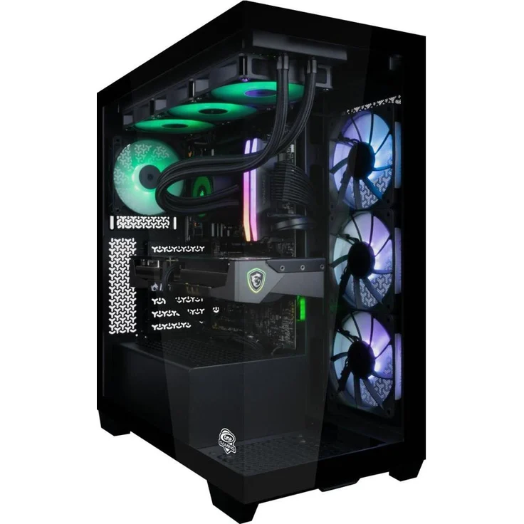 One Gaming High End PC IN093, 2000 GB, 32 GB RAM, GeForce RTX 4080 SUPER und RTX 5080, Desktop-PC, Schwarz