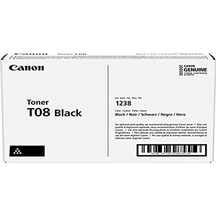 Canon Tonerpatrone T08 Schwarz, Original Toner für i-SENSYS X 1238i-Serie, Reichweite bis zu 23.700 Seiten – Bild 2