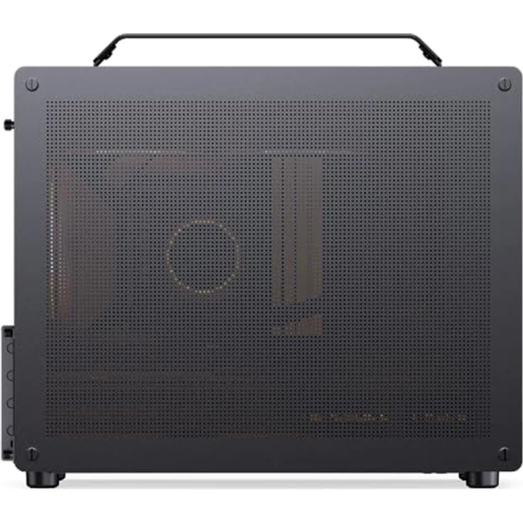 Jonsplus Z20 Mesh PC-Gehäuse, Mini Tower für Micro-ATX und SFX-/ATX-PSUs, Tragegriff, schwarz – Bild 3