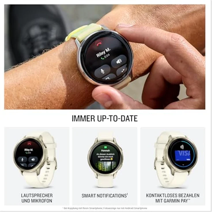 Garmin Venu 4 41mm, Fitness-Smartwatch mit 1,2" AMOLED Touchdisplay, bis zu 10 Tage Akkulaufzeit, 80+ Sport-Apps, EKG, Health Status, Fitness Coach, Rollstuhlfunktionen, Telefonie, Taschenlampe – Bild 4