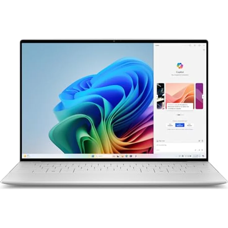 Dell XPS 13 Copilot+ PC 9345 Laptop 13.4" FHD+ Display, Snapdragon X Elite X1E-80-100, Qualcomm Adreno 740, 16GB RAM, 512GB SSD, Windows 11 Home, Fingerprint Reader, Deutsch QWERTZ Backlit Keyboard, silber – Bild 1