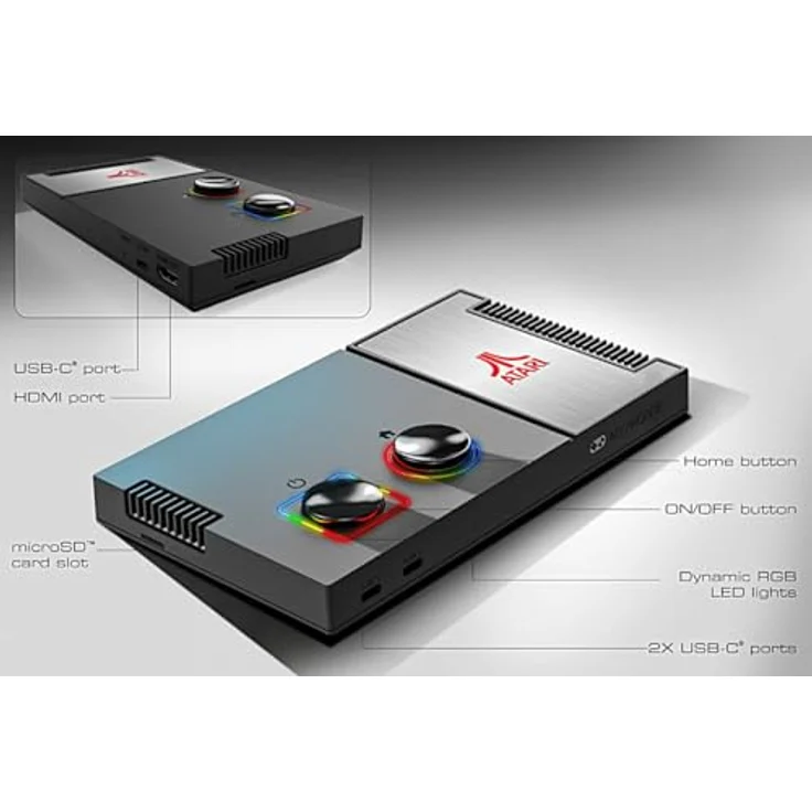 ATARI Atari Gamestation Pro, Konsole mit über 200 Spielen, inklusive Atari 2600, 5200, 7800 und Arcade-Klassikern – Bild 8