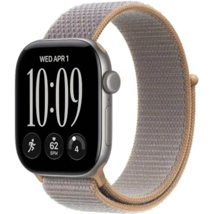Apple Watch Sport Loop 42mm, atmungsaktives Nylongewebe, Chambrayblau, Einheitsgröße für Handgelenke 130–200 mm – Bild 2