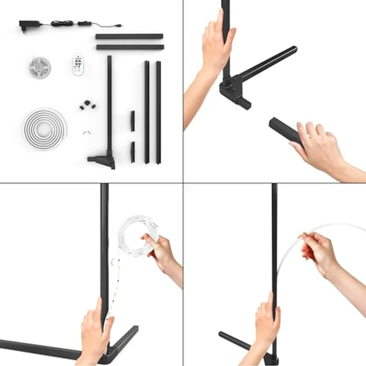 Calex Smart LED-Stehleuchte Smart Floorlamp, RGBW mit Fernbedienung, dimmbar, WLAN steuerbar, Sprachsteuerung – Bild 6