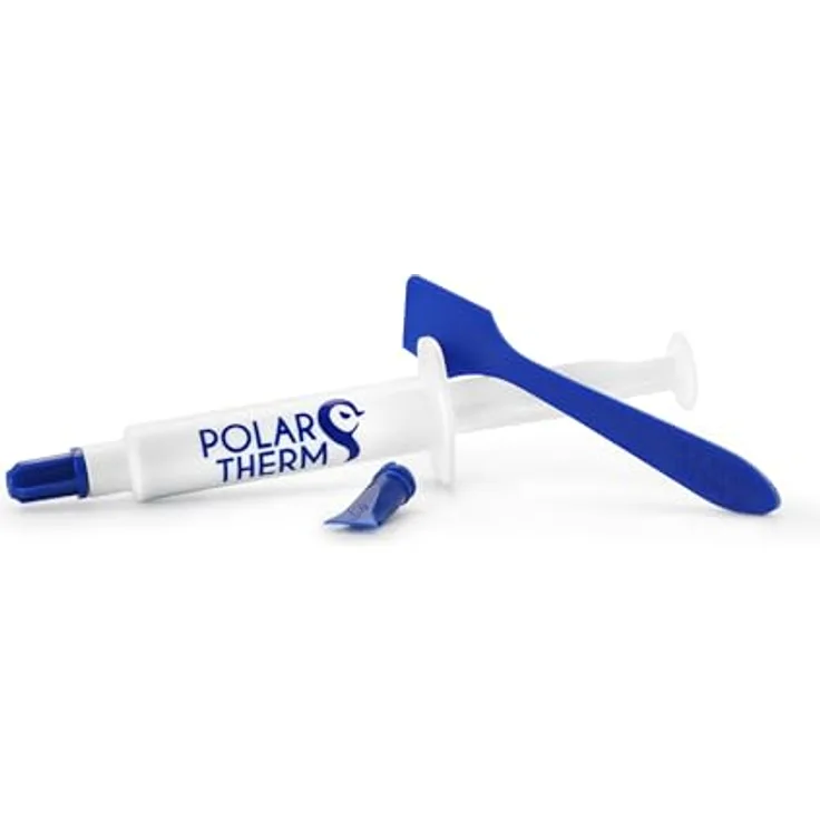 Polartherm X-10 Wärmeleitpaste für CPU & GPU, 10 Gramm, mit Auftragshilfe, hohe Wärmeleitfähigkeit, lange Haltbarkeit, sichere Anwendung, nicht leitend