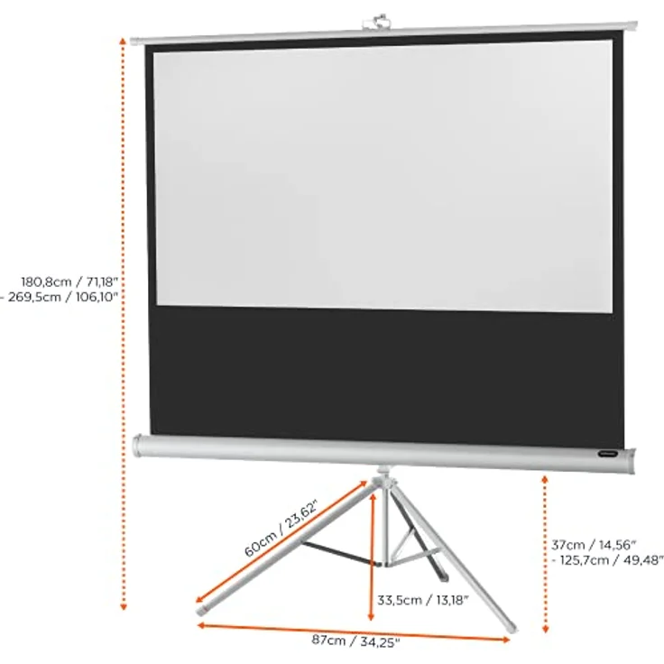 Celexon Stativ Economy 158 x 89 White Edition – Bild 4