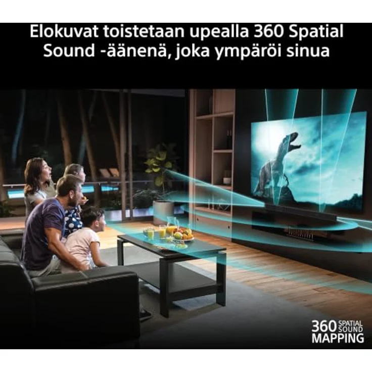 SONY BRAVIA Theatre Bar 7 + Sub HT-A7100B, Soundbar mit Subwoofer, 360 Spatial Sound Mapping, Dolby Atmos, Schwarz – Bild 3
