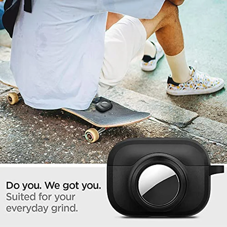 Spigen Tag Armor Duo Kompatibel mit Airpods Pro Hülle and AirTag Hülle Cover - Schwarz – Bild 3