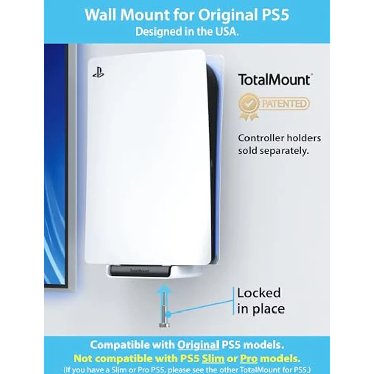 Innovelis - TotalMount Advanced - Wall Mounting Frame für PlayStation 5 - Preisvergleich – Bild 2