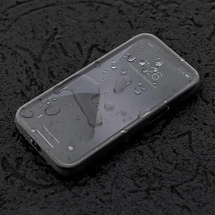 QUAD LOCK Poncho für iPhone 14, wetterfeste Schutzabdeckung kompatibel mit MAG Cases, transparent – Bild 2