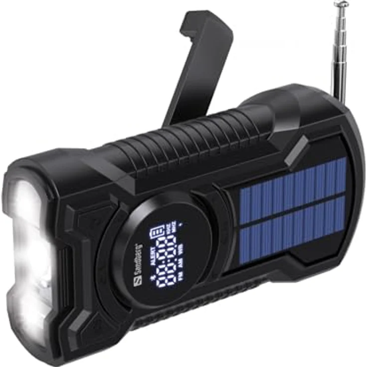 Sandberg Survivor Radio All-in1 5000, Powerbank mit 5000 mAh, Bluetooth-Lautsprecher und Solaraufladung, Schwarz – Bild 2