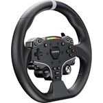 Moza Racing MOZA ES-Xbox Steering Wheel, originalgetreuer Racing-Look, integrierte Schaltanzeige, Aluminium und Leder, 280 mm, schwarz