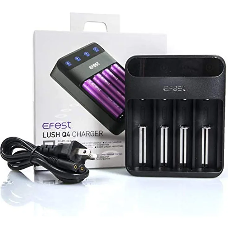Efest - LUSH Q4 Intelligent LED Charger - Ladegerät für 4x Li-Ion Akkus