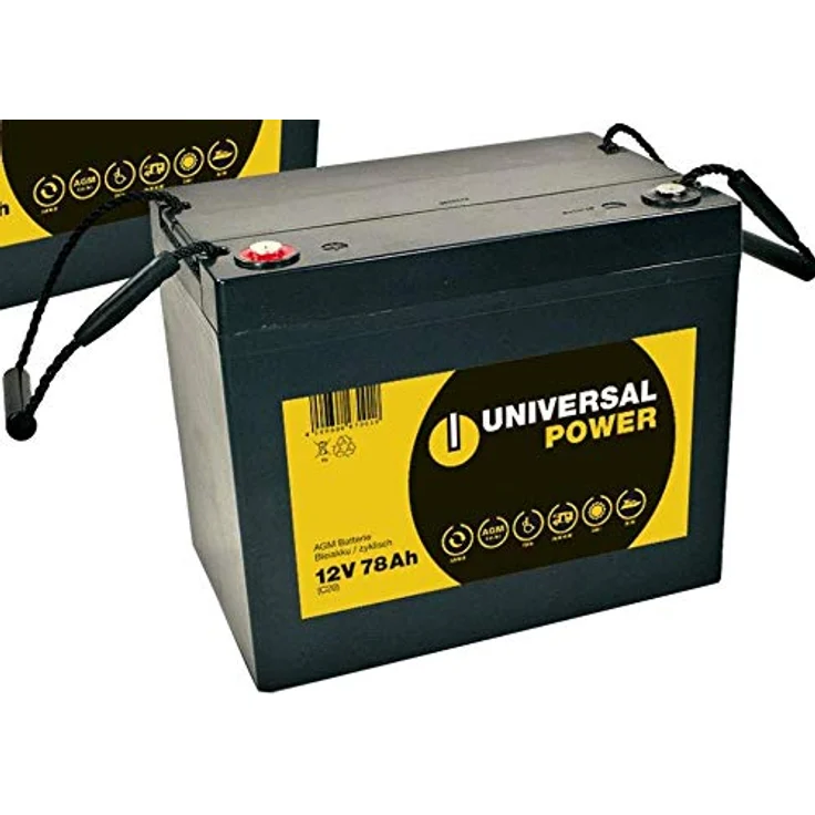Ersatzakku für Meyra Optimus 2 Elektromobil  2 x UP 12-75C 12V 77Ah AGM Batterie zyklenfest – Bild 3