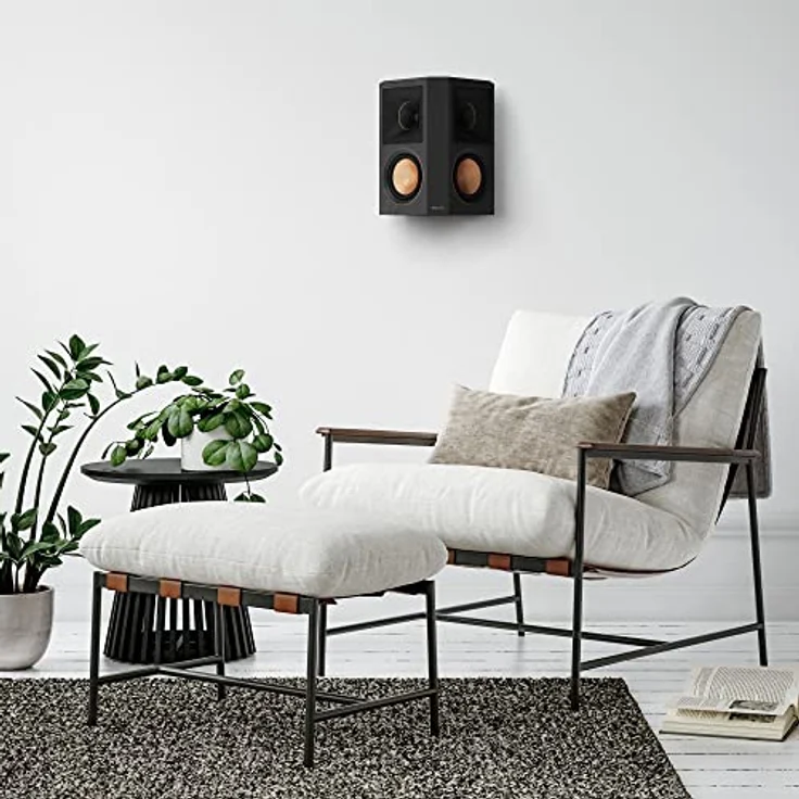 Klipsch RP-502S II PASIVE Surround Lautsprecher Ebony, Keramik-Woofer für makellosen Klang und belüftetes Hochtöner-Design – Bild 2