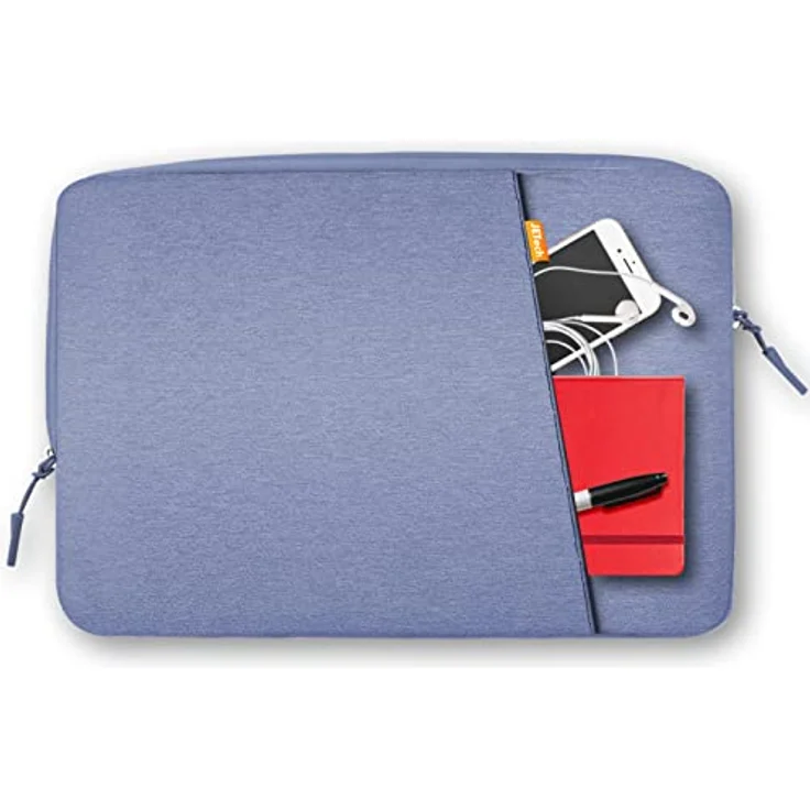 JETech Laptoptasche Hülle für 13,3 Zoll MacBook Air/Pro, 14 Zoll MacBook Pro 2021 M1, 13-13,6 Zoll Notebook, Wasserdicht Laptophülle Stoßfest Laptop Sleeve mit Zubehörtasche (Lila) – Bild 3