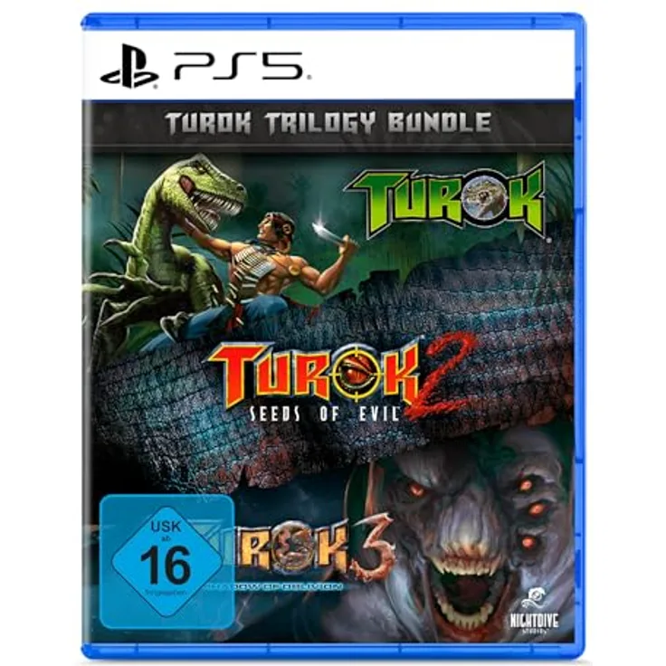 Atari Turok Trilogy Bundle - PS5, Remastered Edition mit 3D-Welt und über 30 Waffen