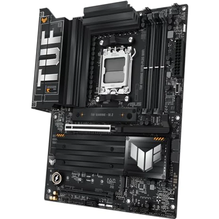 Asus Tuf X870-Pro Wifi7 W Neo (Am5) (D), ATX-Mainboard mit 16+2+1 Leistungsstufen, DDR5, PCIe 5.0, 4 M.2-Steckplätzen, 5Gb Ethernet, weiße Farbe – Bild 6