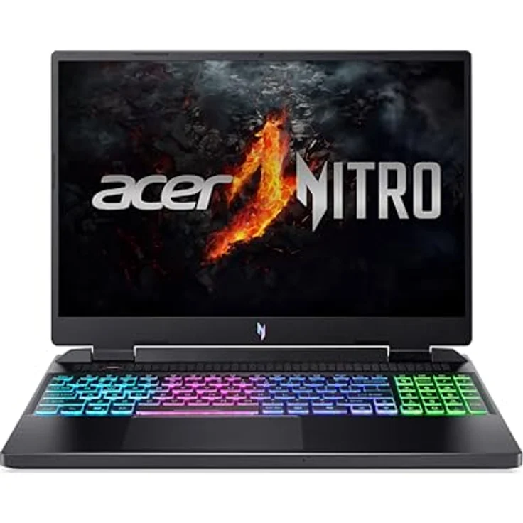 Acer Nitro 16 (AN16-42-R39G) Gaming Laptop | 16" WQXGA IPS 180Hz Display | AMD Ryzen 7 8845HS | 16 GB RAM | 1 TB SSD | NVIDIA GeForce RTX 4070 | Windows 11 | QWERTZ Tastatur | schwarz – Bild 1