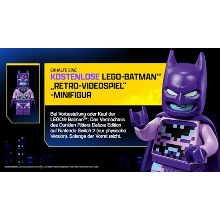 WARREN BROS. ENTERTAINMENT LEGO Batman: Das Vermächtnis des dunklen Ritters Deluxe - Nintendo Switch 2, mit 3 Tagen früherem Zugriff, 30 Gegenständen, 3 thematischen Paketen und neuen Spielinhalten – Bild 2