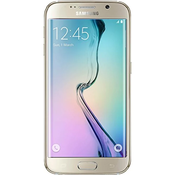 Samsung Galaxy S6 Edge Smartphone 12,95cm Pixel (5,1 Zoll) Super-AMOLED-Display, 32GB interner Speicher, 3GB RAM, Android, Gold Platinum – Bild 2