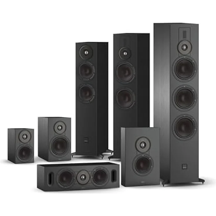 DALI SONIK CINEMA, Centerlautsprecher mit dualen 5,25 Zoll Tieftönern für glasklare Dialoge, Schwarz – Bild 8