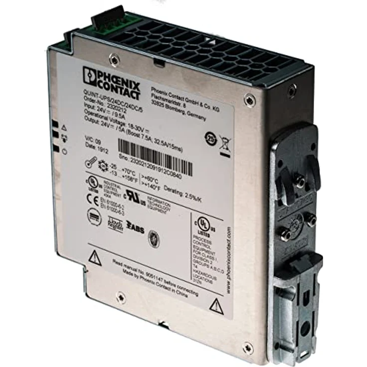 PHOENIX CONTACT QUINT-UPS/24DC/24DC/5 Unterbrechungsfreie Stromversorgung mit IQ Technology zur Tragschienenmontage, 24 V DC/5 A Ausgang – Bild 2