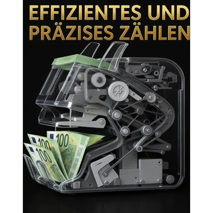 BEITZ BS-910A Geldzählautomat mit 2CIS-Technologie, kompakt, flacher Wertzähler, EZB-getestet, für Banknoten aller Währungen – Bild 7