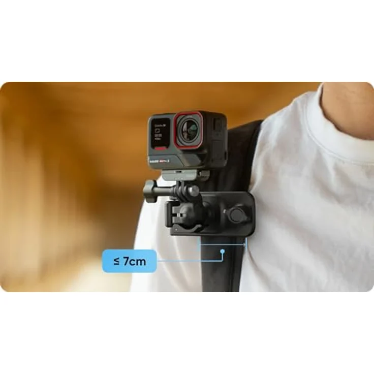 Insta360 Rucksack-Clip, Hands-Free POV Action-Cam Mount – Bild 4