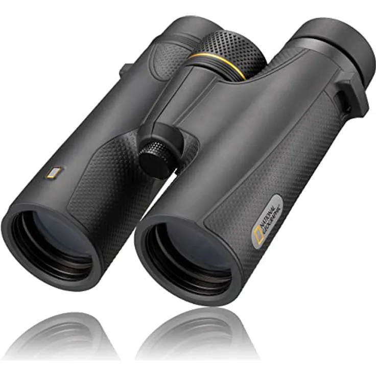National Geographic Fernglas Explorer 8x42, wasserdicht, 8-fache Vergrößerung, BaK-4-Glas, Mehrschichtvergütung, Twist-up-Augenmuscheln