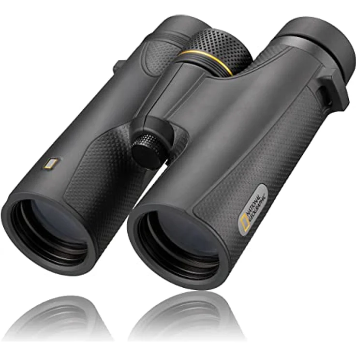 National Geographic Fernglas Explorer 8x42, wasserdicht, 8-fache Vergrößerung, BaK-4-Glas, Mehrschichtvergütung, Twist-up-Augenmuscheln – Bild 1
