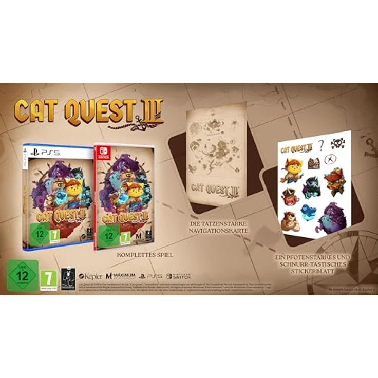 Astragon Cat Quest III [Nintendo Switch], Open-World Katzen-Abenteuer mit Schiffserkundung, lokaler Koop-Modus – Bild 2