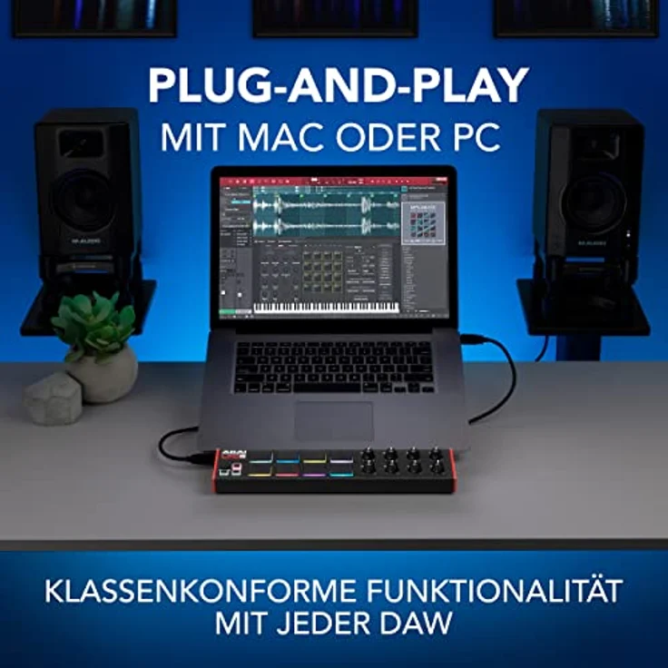 AKAI Professional LPD8 – USB MIDI Pad Controller Drum Machine mit MPC Drum Pads für Mac und PC, zuweisbaren Drehreglern und Musikproduktionssoftware – Bild 5